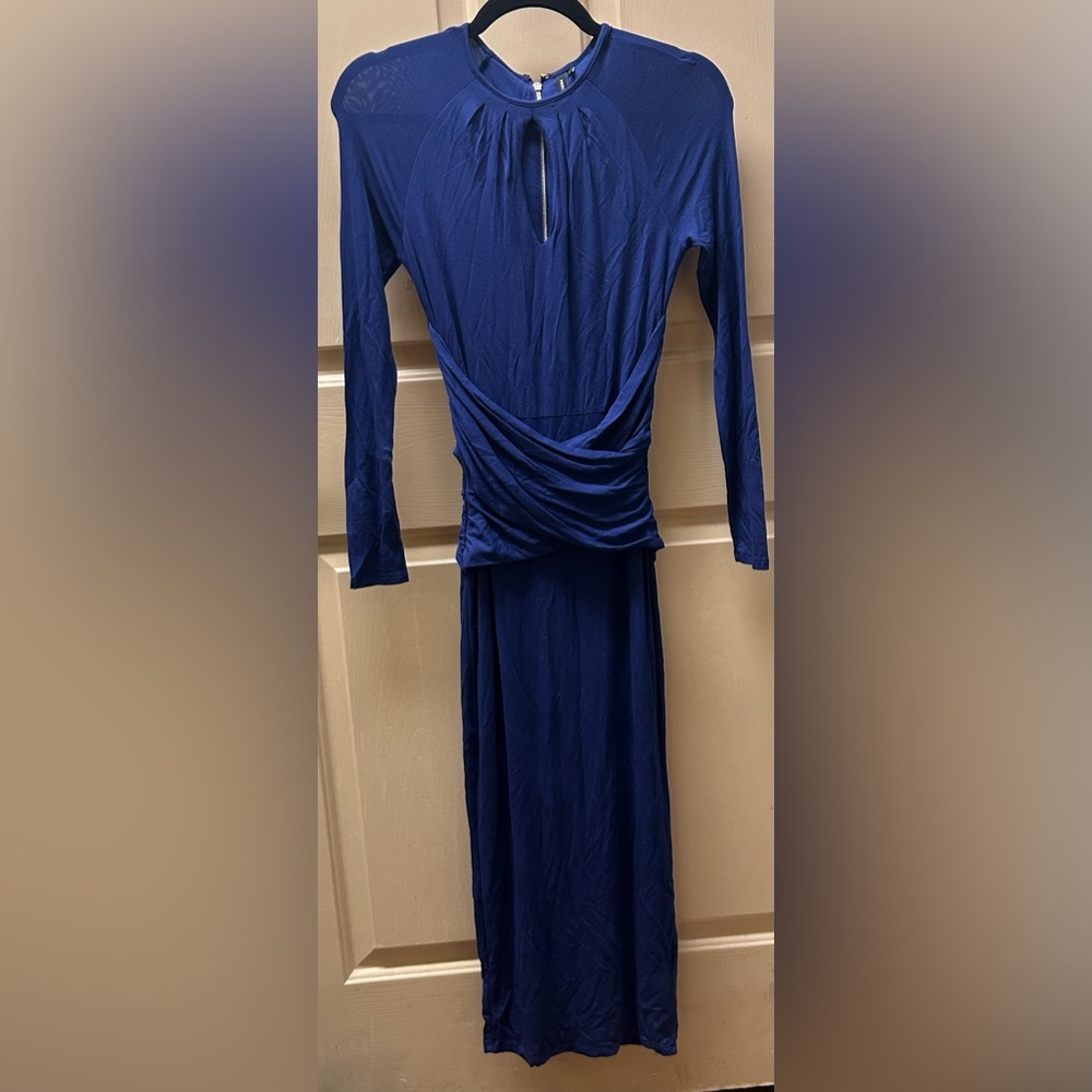 Marciano Royal Blue Long Sleeve Dress